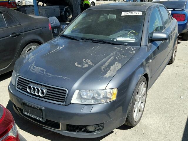 WAULC68EX4A126855 - 2004 AUDI A4 1.8T QU GRAY photo 2