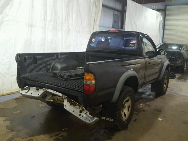 5TEPM62N62Z887380 - 2002 TOYOTA TACOMA BLACK photo 4