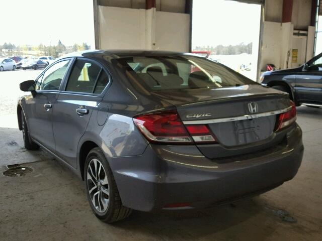 2HGFB2E51FH030991 - 2015 HONDA CIVIC LX GRAY photo 3