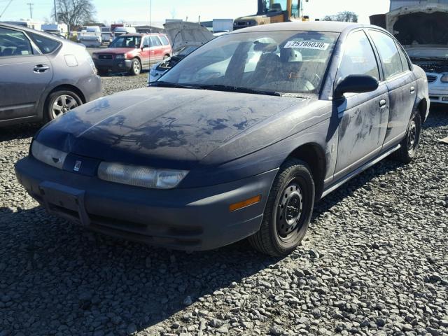 1G8ZF5280XZ129474 - 1999 SATURN SL BLUE photo 2