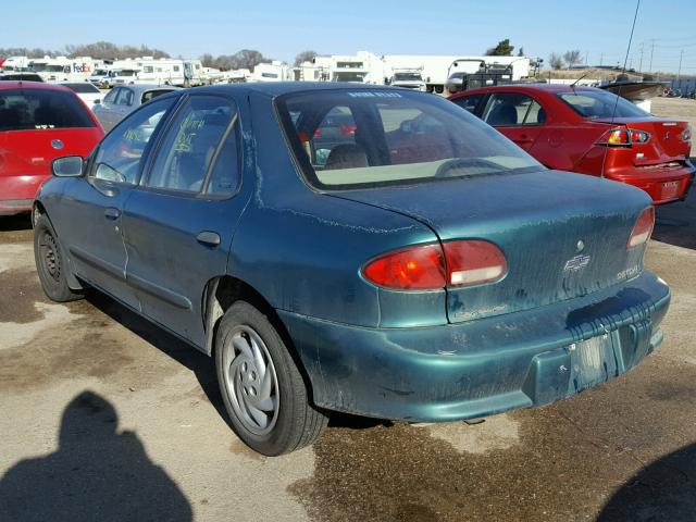 1G1JC5242W7167056 - 1998 CHEVROLET CAVALIER GREEN photo 3