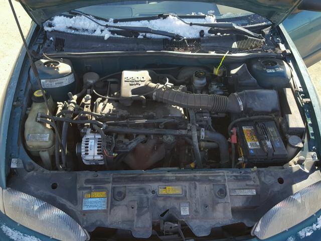 1G1JC5242W7167056 - 1998 CHEVROLET CAVALIER GREEN photo 7