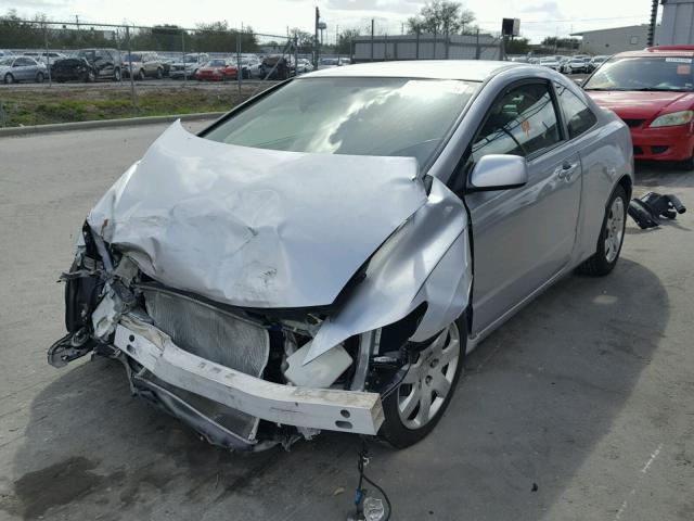 2HGFG12617H501970 - 2007 HONDA CIVIC LX SILVER photo 2