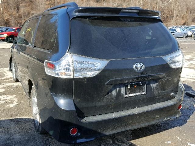 5TDXK3DC8FS541933 - 2015 TOYOTA SIENNA SPO BLACK photo 3