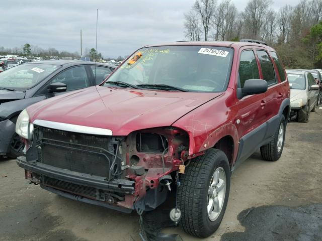 4F2YZ02Z86KM36256 - 2006 MAZDA TRIBUTE I MAROON photo 2