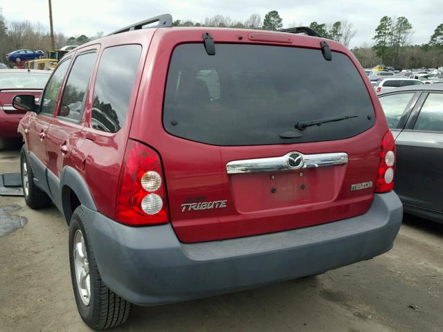 4F2YZ02Z86KM36256 - 2006 MAZDA TRIBUTE I MAROON photo 3