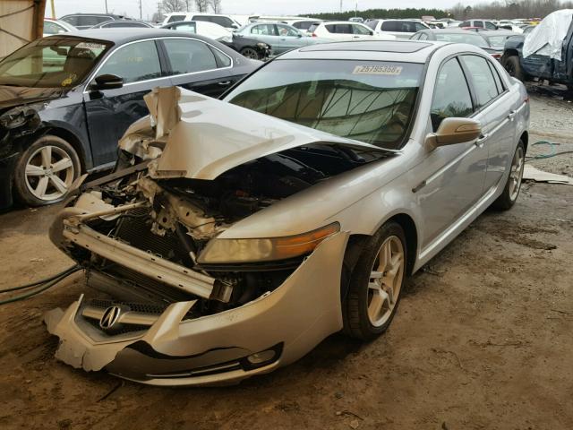 19UUA66287A043033 - 2007 ACURA TL SILVER photo 2