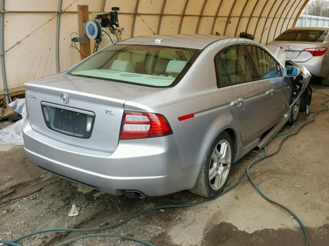 19UUA66287A043033 - 2007 ACURA TL SILVER photo 4