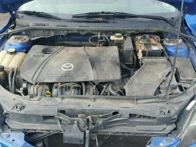 JM1BK343341177974 - 2004 MAZDA 3 HATCHBAC BLUE photo 7