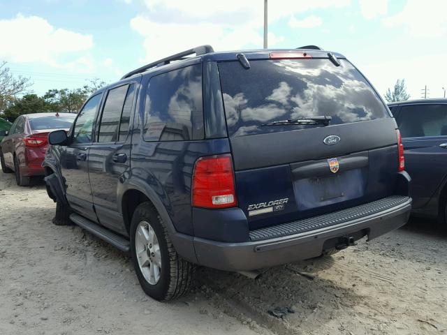 1FMZU63KX4UB76866 - 2004 FORD EXPLORER X BLUE photo 3