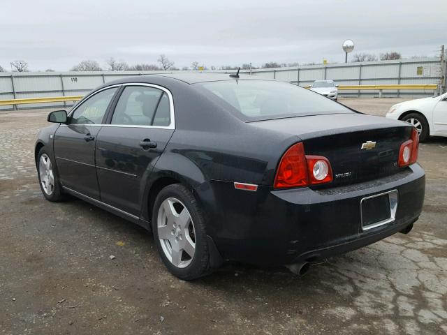 1G1ZJ57768F295546 - 2008 CHEVROLET MALIBU 2LT BLACK photo 3