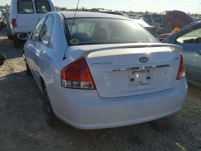 KNAFE122075428497 - 2007 KIA SPECTRA EX WHITE photo 3