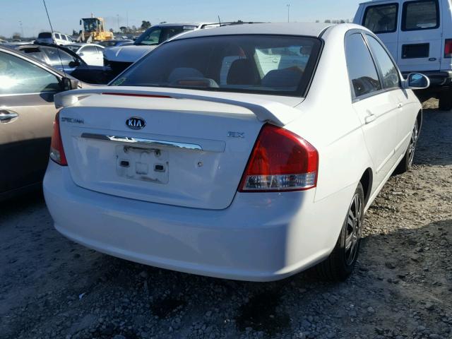 KNAFE122075428497 - 2007 KIA SPECTRA EX WHITE photo 4