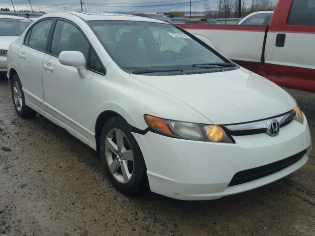 1HGFA16888L049615 - 2008 HONDA CIVIC EX WHITE photo 1