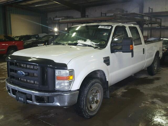 1FTSW20Y28ED27619 - 2008 FORD F250 SUPER WHITE photo 2