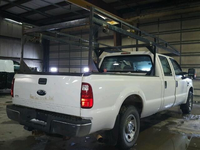 1FTSW20Y28ED27619 - 2008 FORD F250 SUPER WHITE photo 4