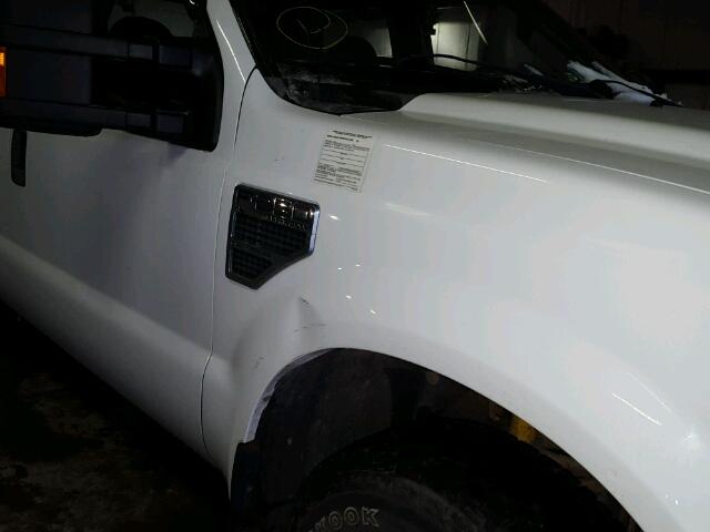 1FTSW20Y28ED27619 - 2008 FORD F250 SUPER WHITE photo 9