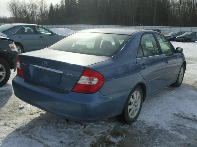 4T1BE30K33U752071 - 2003 TOYOTA CAMRY LE BLUE photo 4