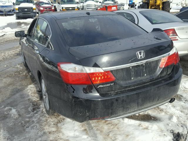 1HGCR2F81EA169832 - 2014 HONDA ACCORD EXL BLACK photo 3