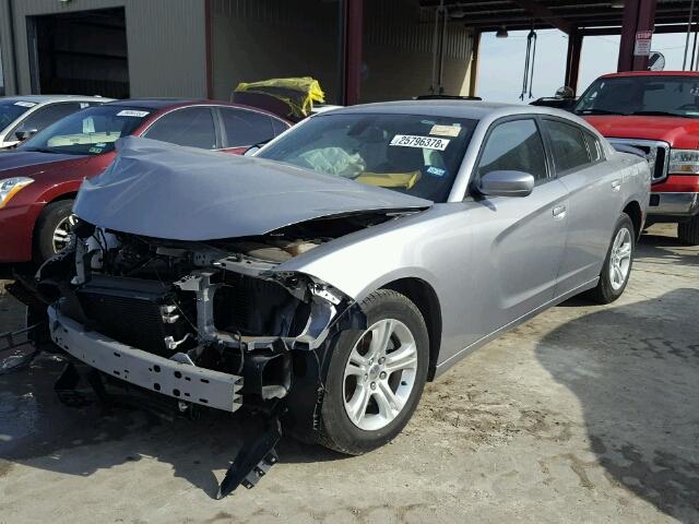 2C3CDXBG5FH925886 - 2015 DODGE CHARGER SE SILVER photo 2