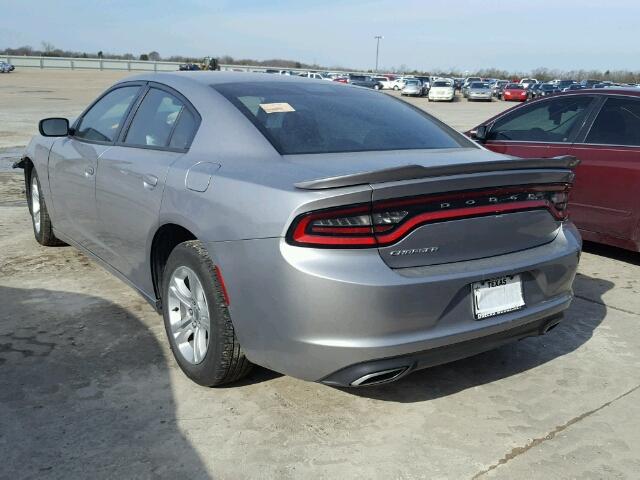 2C3CDXBG5FH925886 - 2015 DODGE CHARGER SE SILVER photo 3