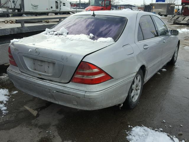 WDBNG75J31A194612 - 2001 MERCEDES-BENZ S 500 SILVER photo 4