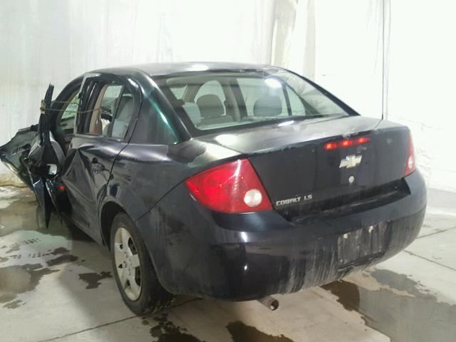 1G1AK55F367659398 - 2006 CHEVROLET COBALT LS BLUE photo 3