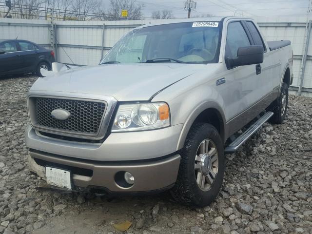 1FTPX14V16FA71400 - 2006 FORD F150 TAN photo 2