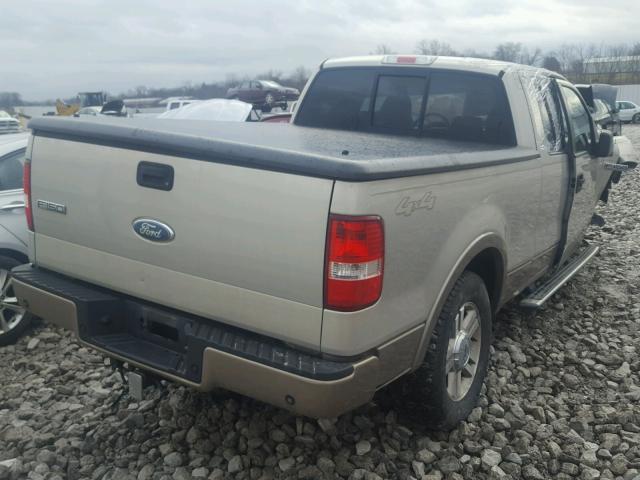 1FTPX14V16FA71400 - 2006 FORD F150 TAN photo 4