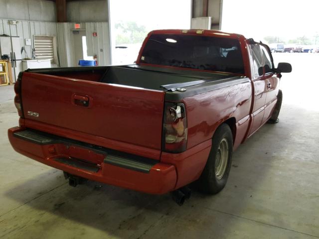 2GCEK19N041386708 - 2004 CHEVROLET SILVERADO RED photo 4