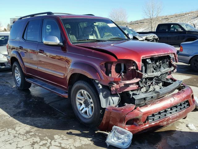 5TDBT48A57S281708 - 2007 TOYOTA SEQUOIA LI RED photo 1