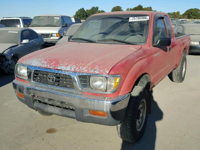 4TAUN73C2SZ035599 - 1995 TOYOTA TACOMA XTR RED photo 2