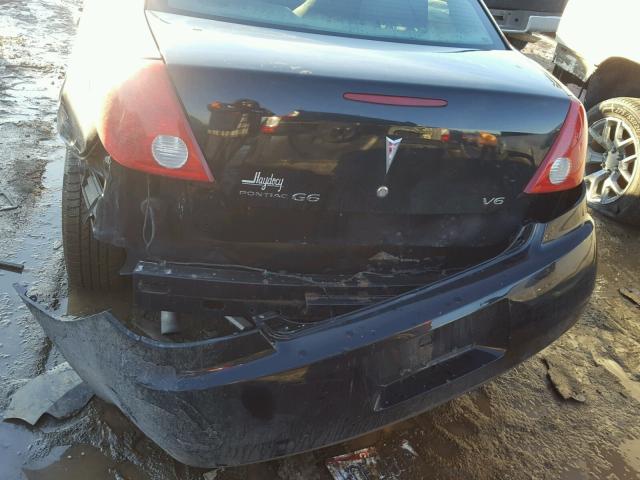 1G2ZG558564113592 - 2006 PONTIAC G6 SE1 BLACK photo 9