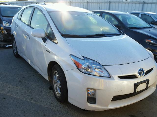 JTDKN3DU2A0091296 - 2010 TOYOTA PRIUS WHITE photo 1