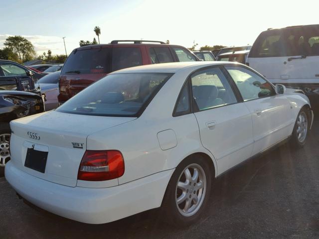 WAUCB28D5WA193630 - 1998 AUDI A4 1.8T QU WHITE photo 4