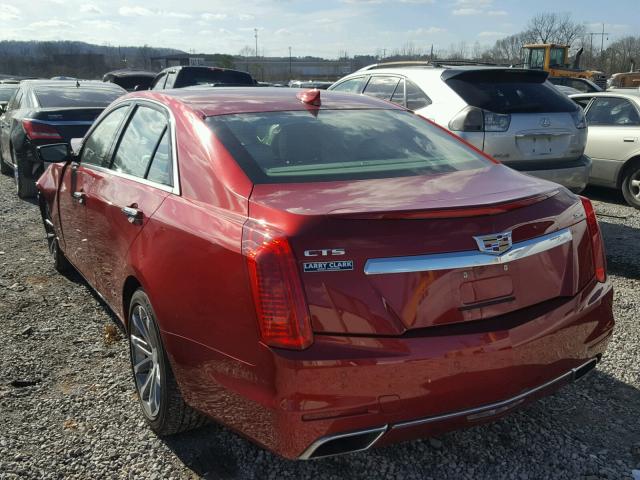 1G6AR5SSXG0192594 - 2016 CADILLAC CTS LUXURY RED photo 3