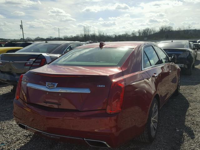 1G6AR5SSXG0192594 - 2016 CADILLAC CTS LUXURY RED photo 4