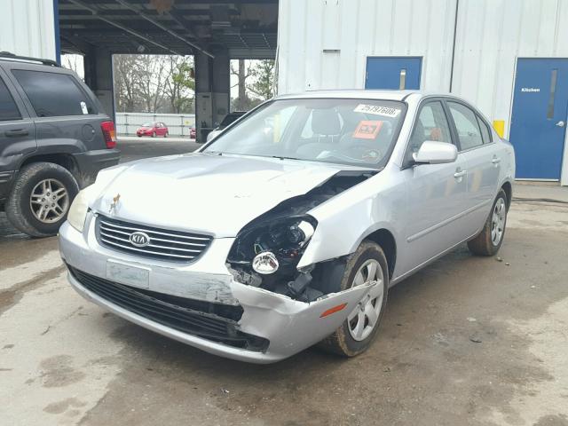 KNAGE123065022635 - 2006 KIA OPTIMA LX SILVER photo 2