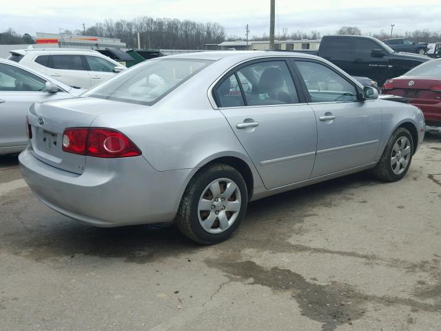 KNAGE123065022635 - 2006 KIA OPTIMA LX SILVER photo 4