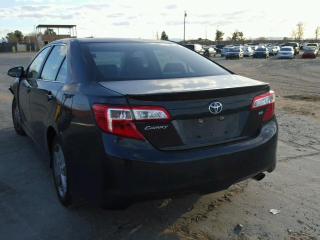 4T1BF1FK7DU246706 - 2013 TOYOTA CAMRY L BLACK photo 3