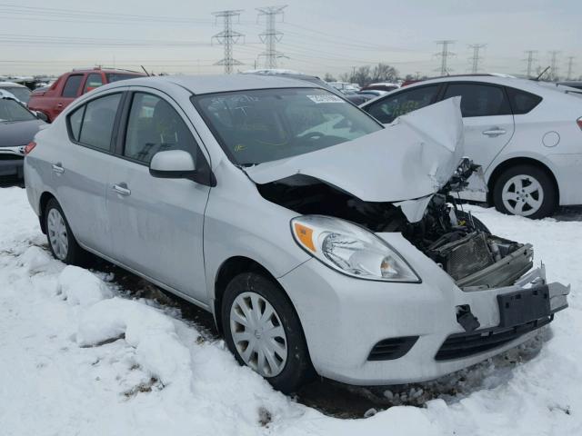 3N1CN7AP5EL805783 - 2014 NISSAN VERSA S SILVER photo 1