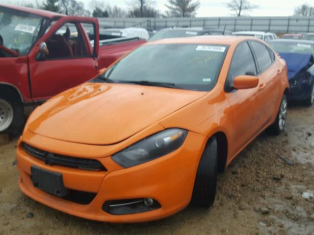 1C3CDFBA7DD333521 - 2013 DODGE DART SXT ORANGE photo 2