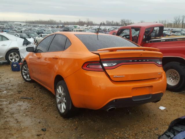 1C3CDFBA7DD333521 - 2013 DODGE DART SXT ORANGE photo 3