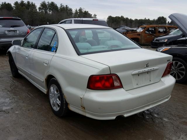 4A3AA46G83E206720 - 2003 MITSUBISHI GALANT ES WHITE photo 3