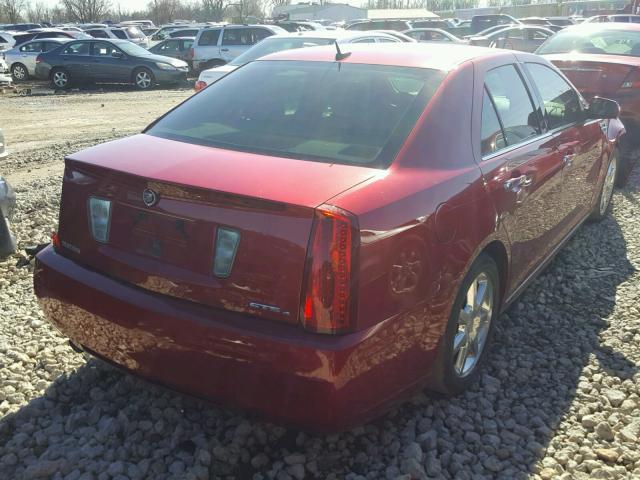 1G6DD67V580212756 - 2008 CADILLAC STS RED photo 4