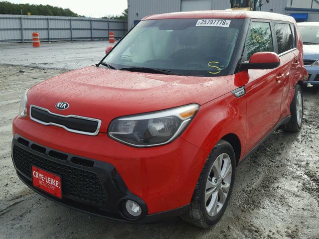 KNDJP3A58G7866140 - 2016 KIA SOUL + RED photo 2