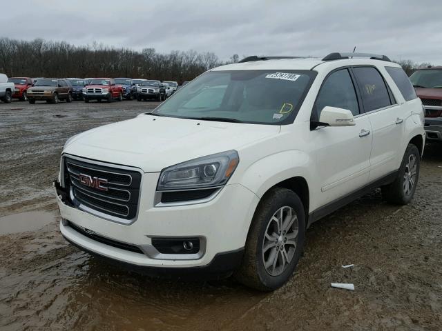 1GKKRRKD0DJ212999 - 2013 GMC ACADIA SLT WHITE photo 2