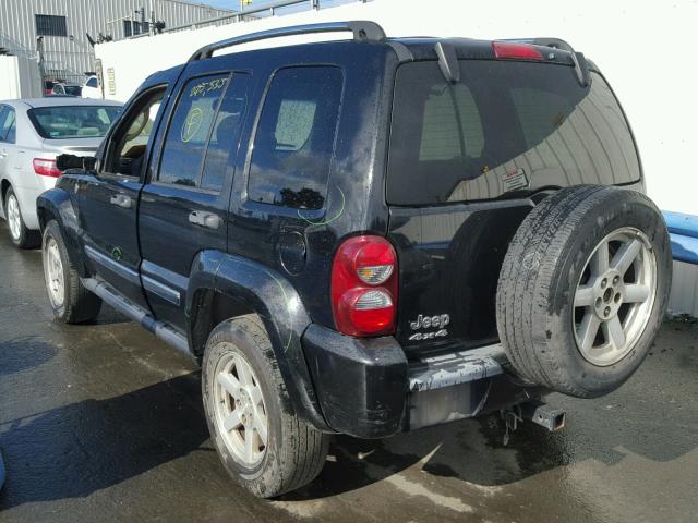 1J4GL58K96W172763 - 2006 JEEP LIBERTY LI BLACK photo 3