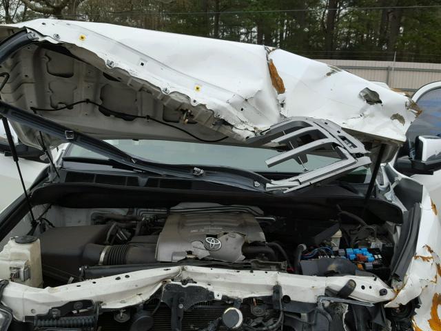 5TDBY67A18S017773 - 2008 TOYOTA SEQUOIA PL WHITE photo 7