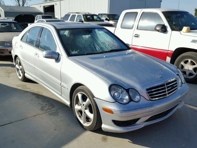 WDBRF52HX6F736521 - 2006 MERCEDES-BENZ C GENERATI SILVER photo 1